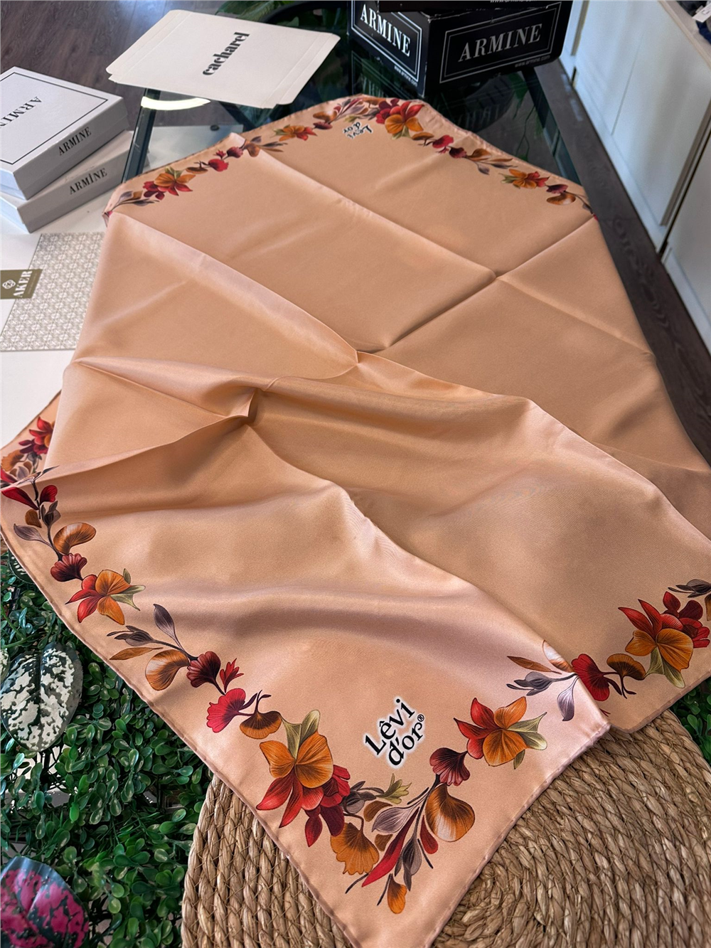 %100 İPEK TWİL EŞARP