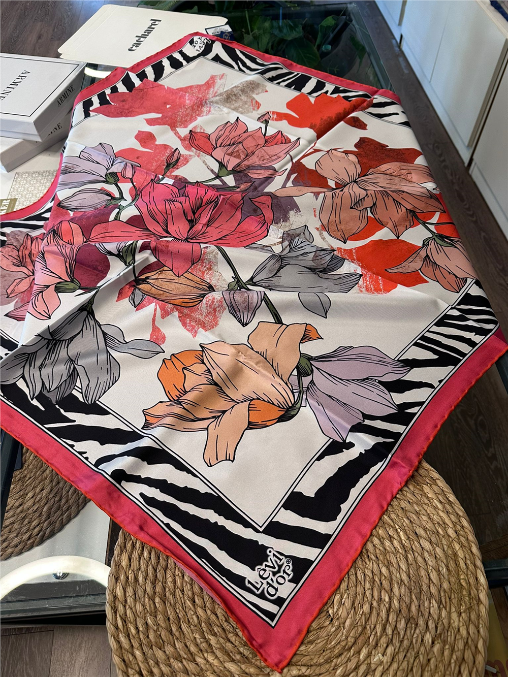 %100 İPEK TWİL EŞARP