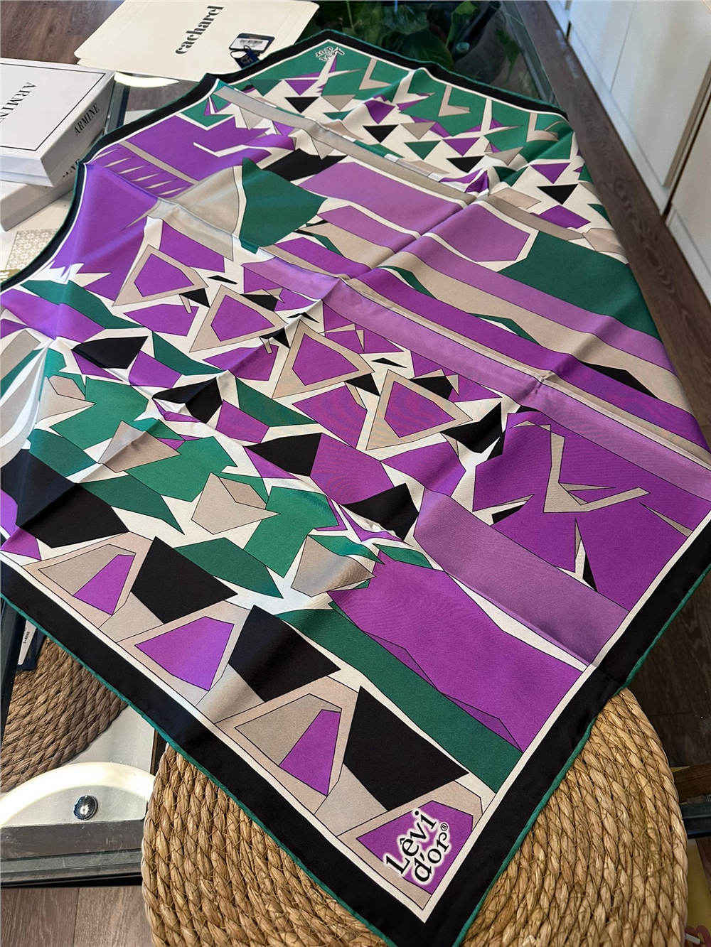 %100 İPEK TWİL EŞARP