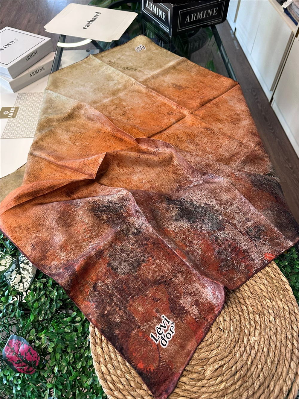 %100 İPEK TWİL EŞARP