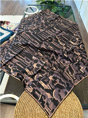 %100 İPEK TWİL EŞARP