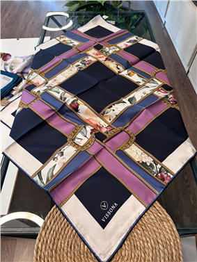 %100 İPEK TWİL EŞARP