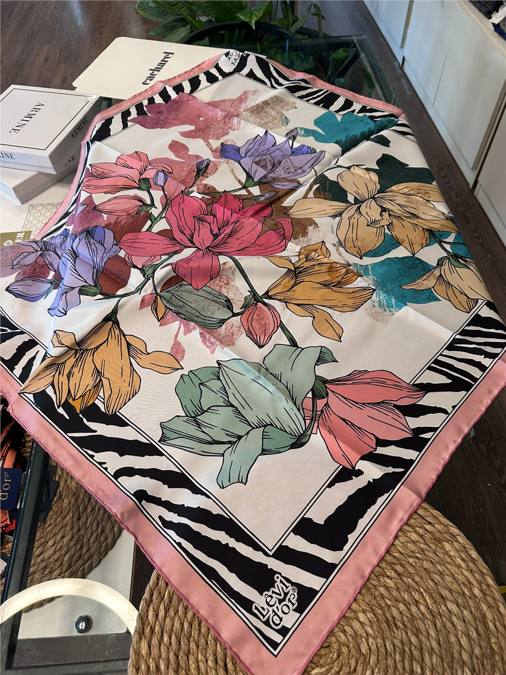 %100 İPEK TWİL EŞARP