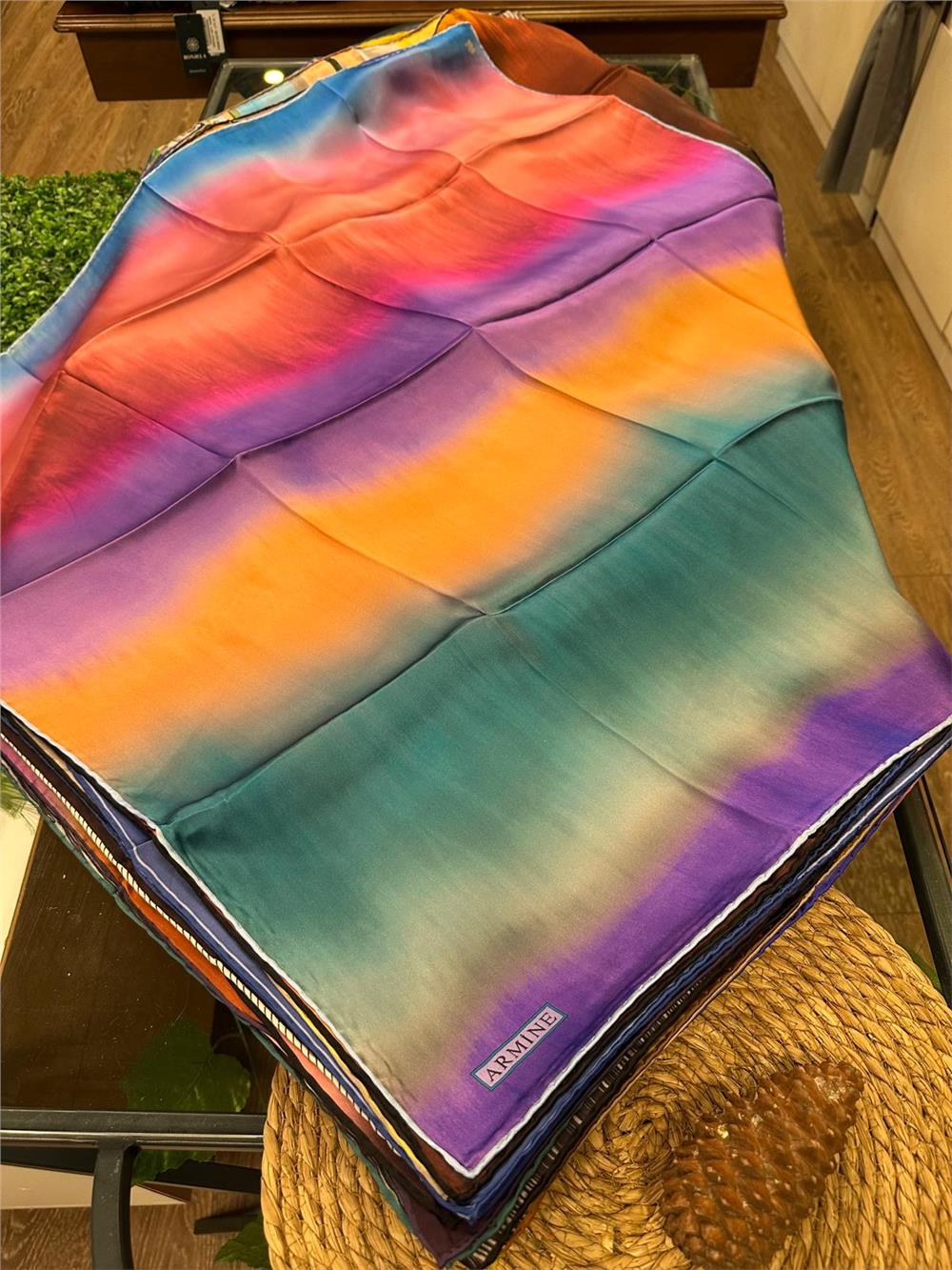 ARMİNE %100 İPEK SURA EŞARP