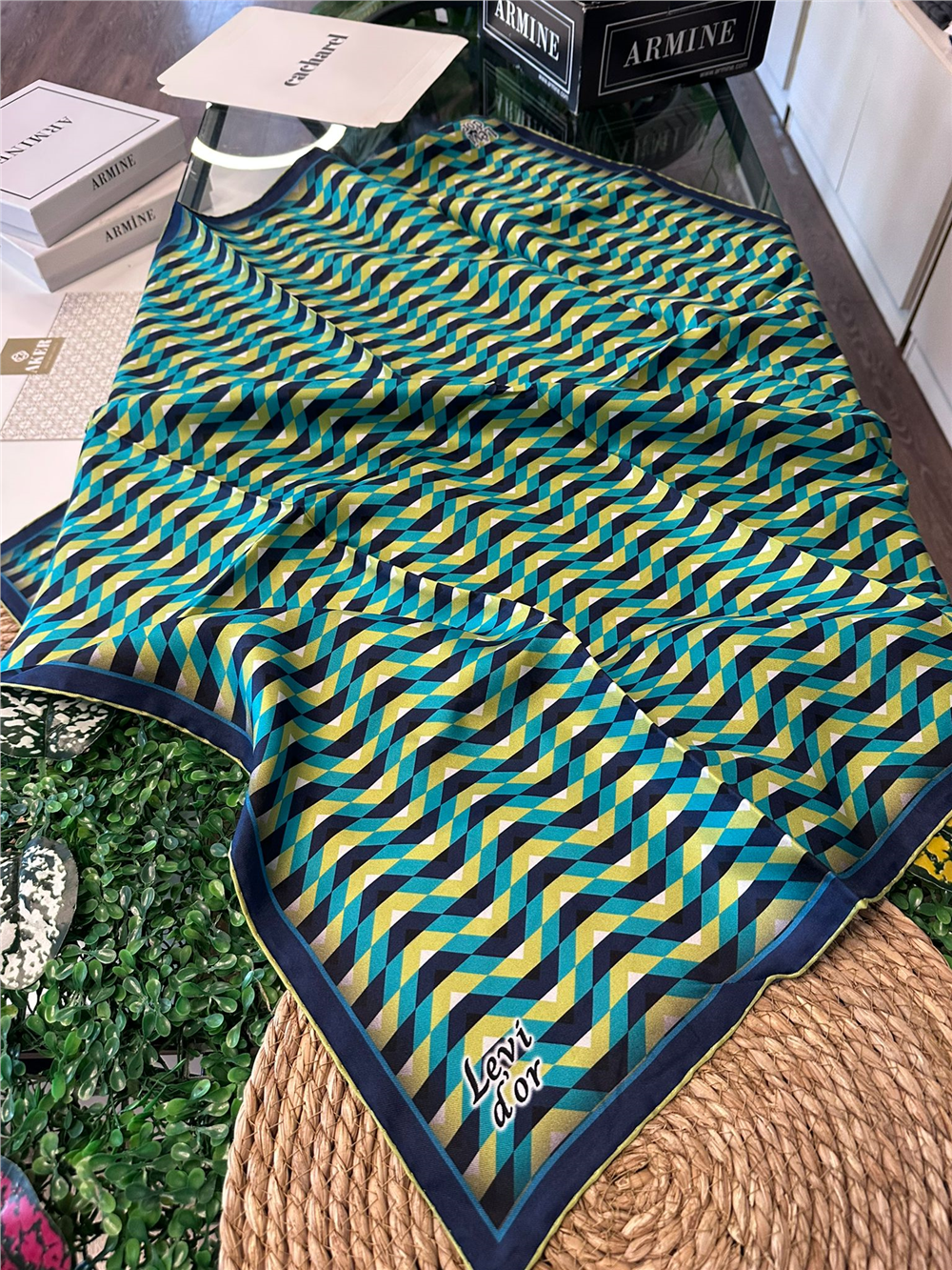 %100 İPEK TWİL EŞARP