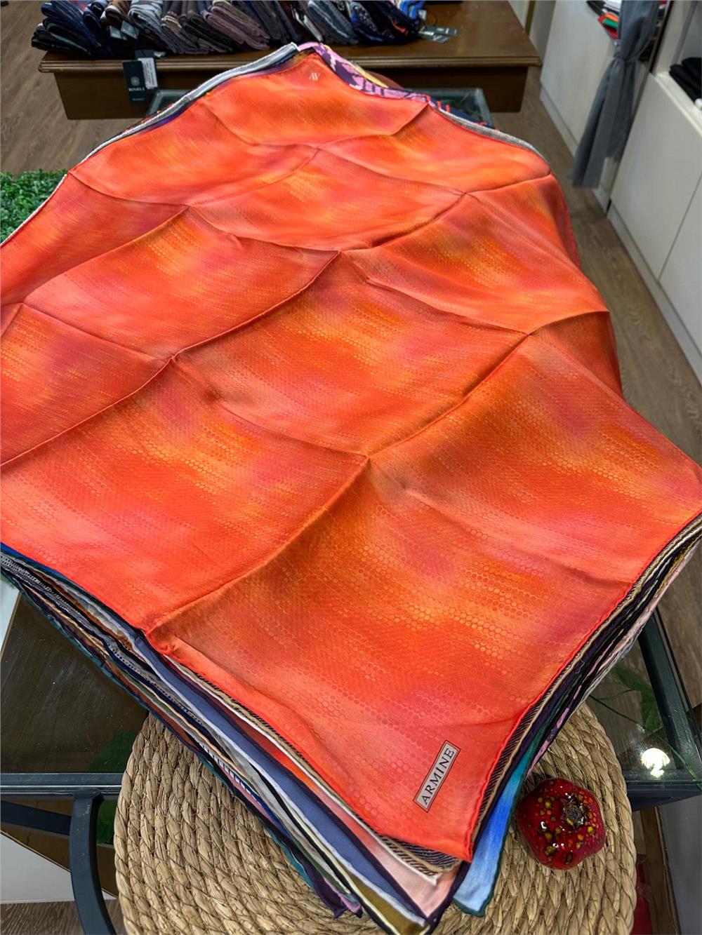 ARMİNE %100 İPEK SURA EŞARP