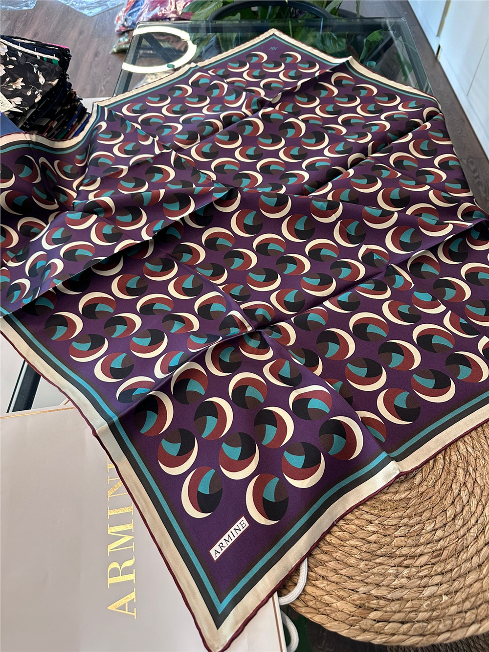 ARMİNE  %100 İPEK SURA EŞARP