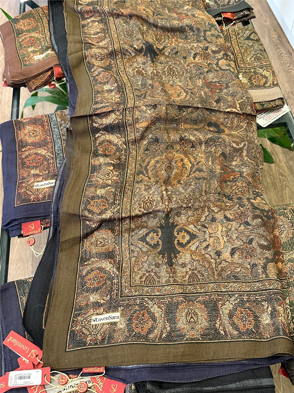 LUVEN SARA SUMMER ŞAL- LUVEN SARA %30İPEK %70 PAMUK ŞAL