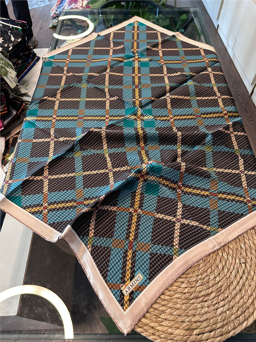 ARMİNE  %100 İPEK SURA EŞARP