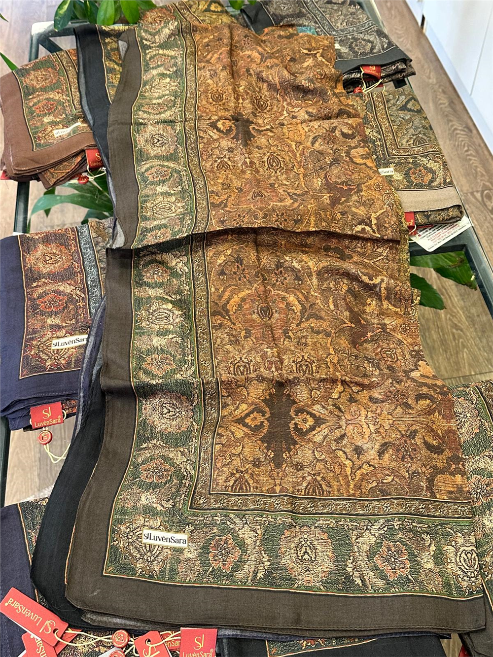 LUVEN SARA SUMMER ŞAL- LUVEN SARA %30İPEK %70 PAMUK ŞAL