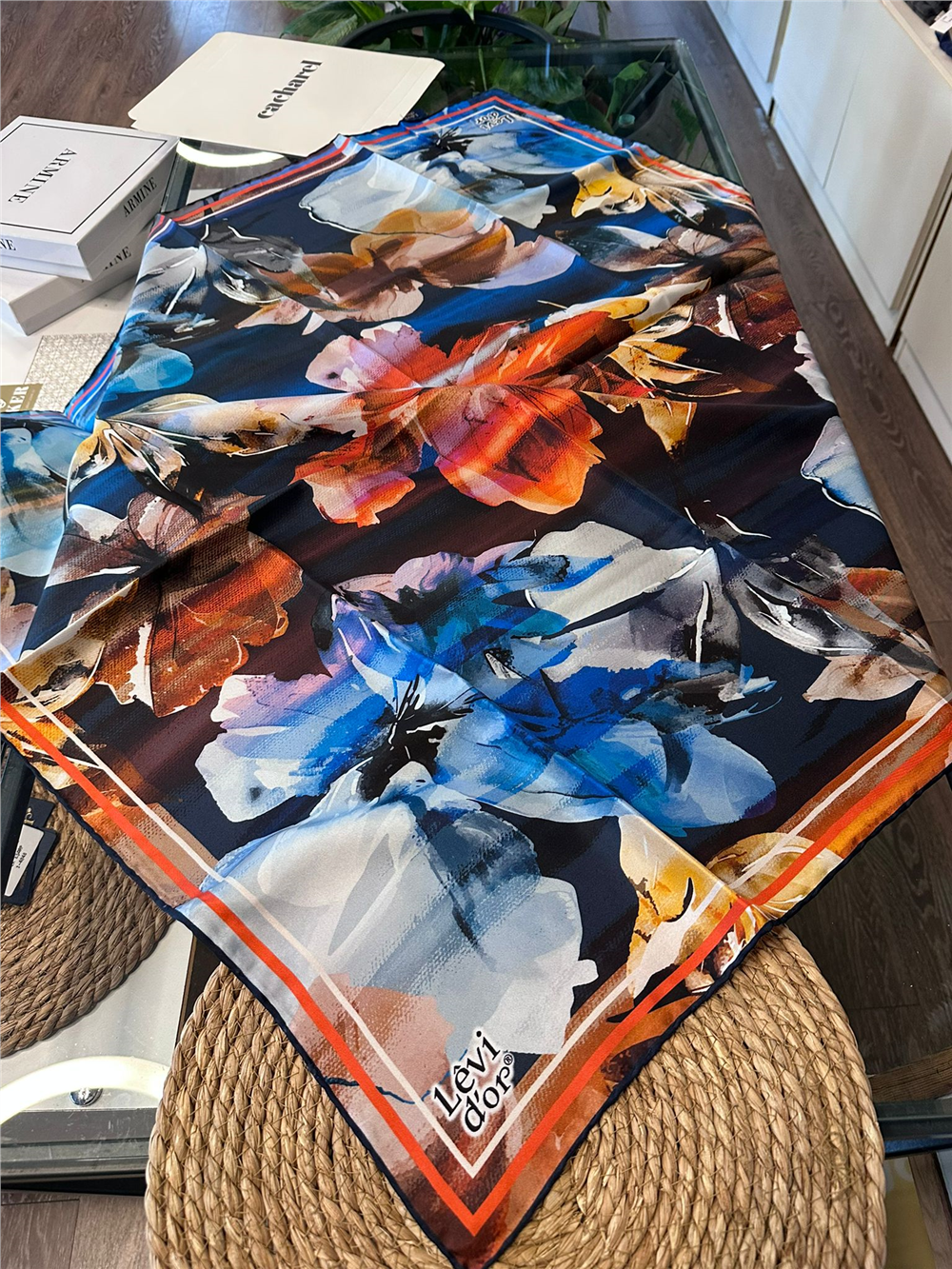 %100 İPEK TWİL EŞARP