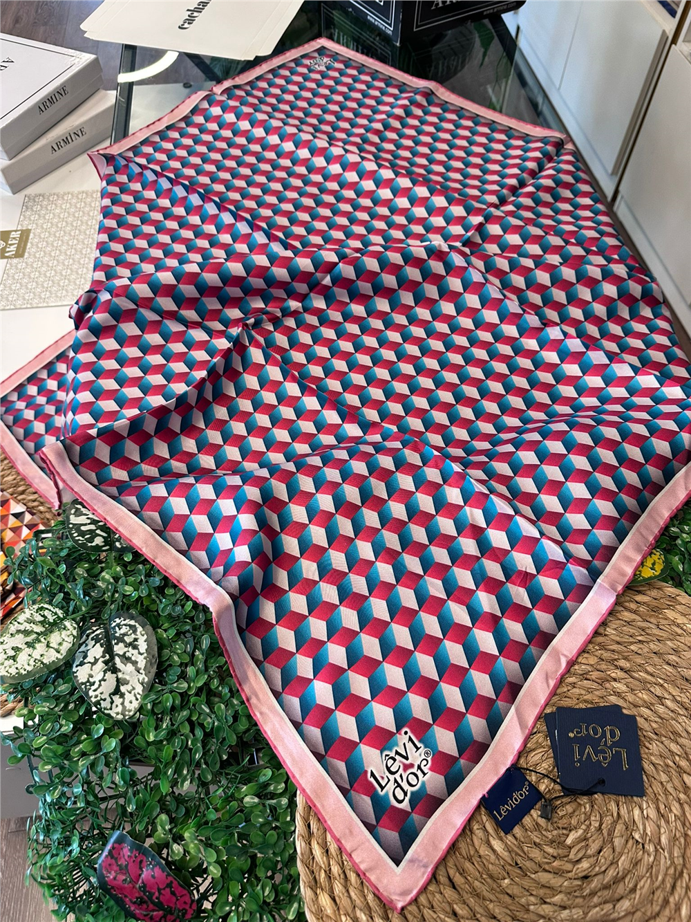 %100 İPEK TWİL EŞARP