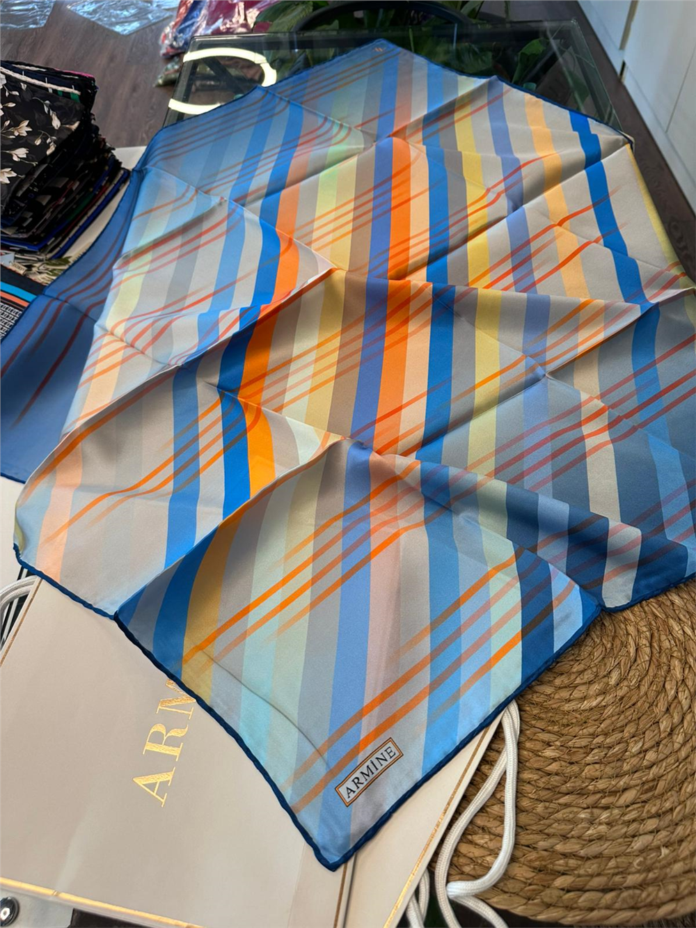 ARMİNE  %100 İPEK SURA EŞARP