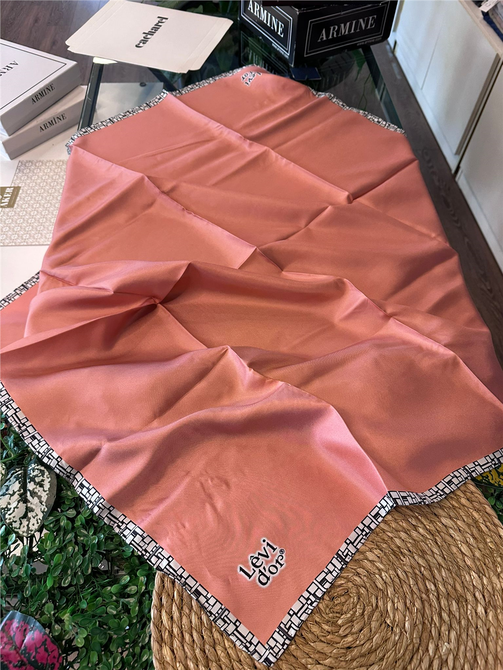 %100 İPEK TWİL EŞARP