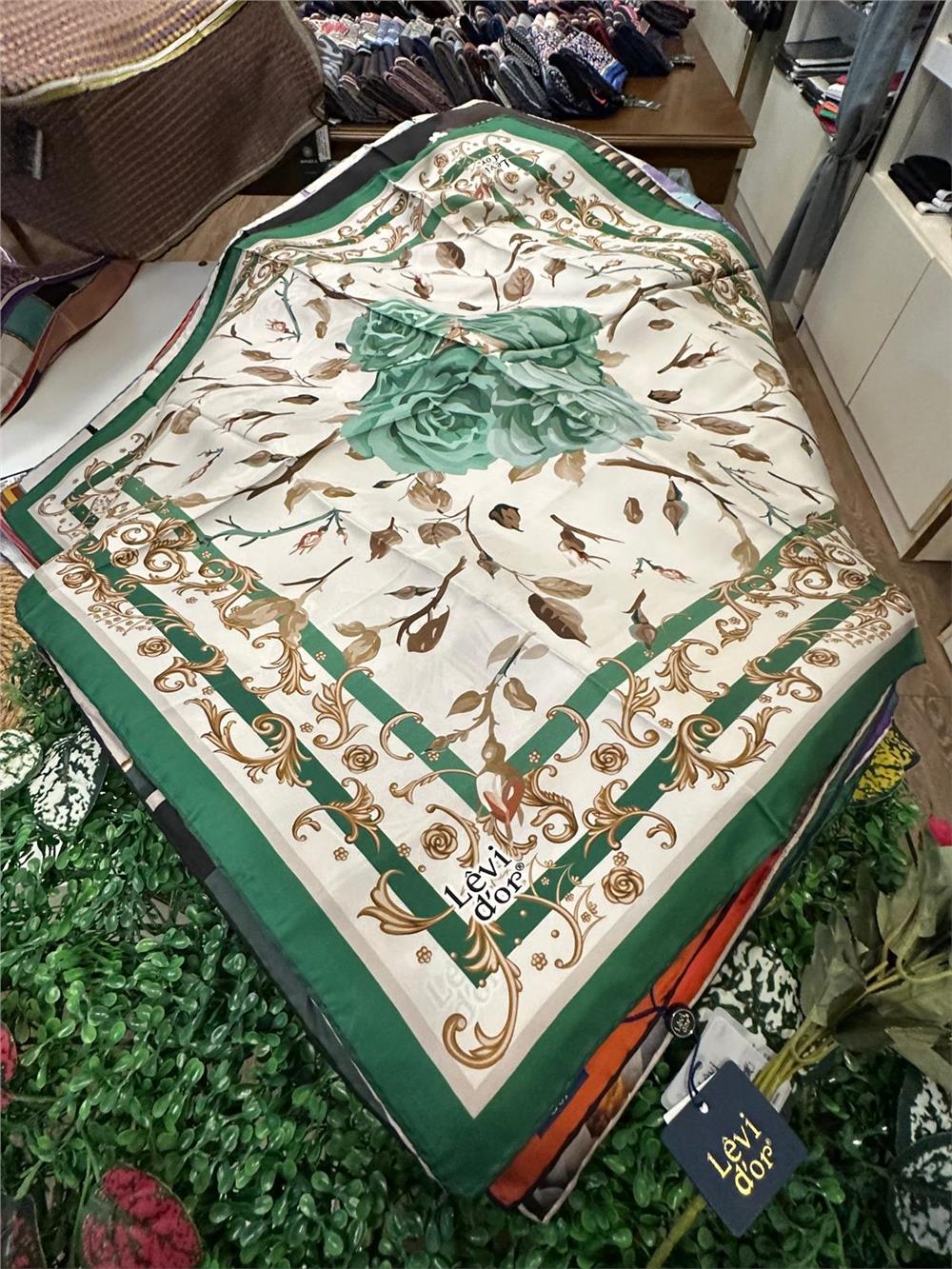 LEVİDOR ÖZEL SERİ % 100 İPEK TWİL EŞARP (NOSTALJİ)