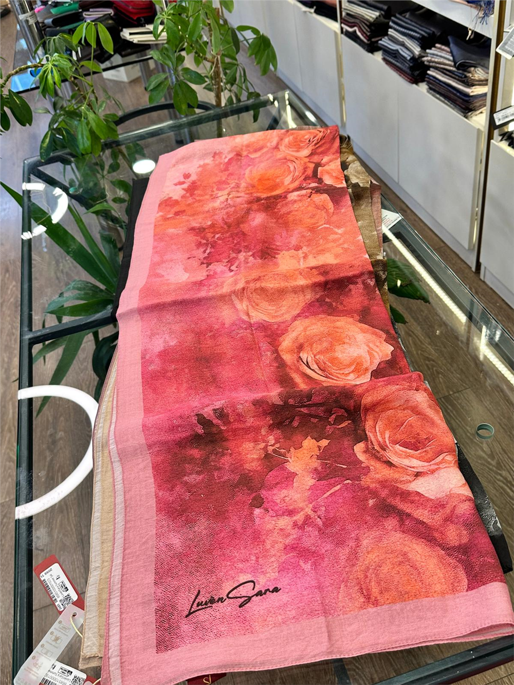 LUVEN SARA SUMMER ŞAL- LUVEN SARA %30İPEK %70 PAMUK ŞAL