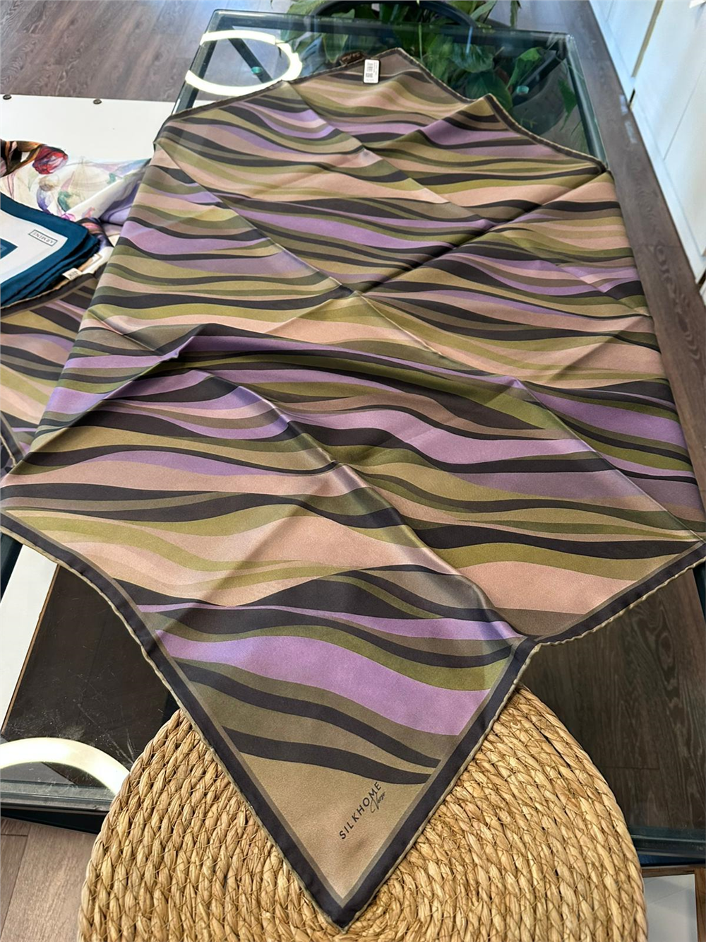 %100 İPEK TWİL EŞARP