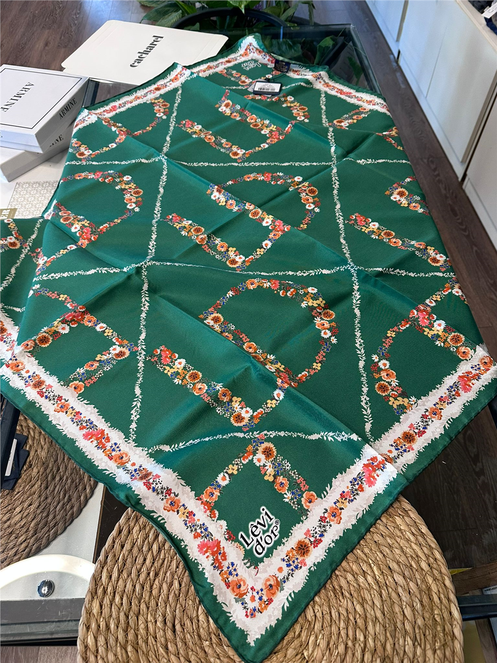 %100 İPEK TWİL EŞARP