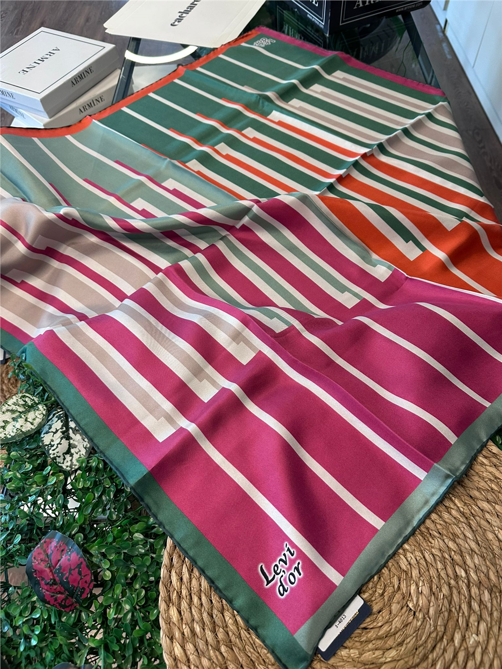 %100 İPEK TWİL EŞARP