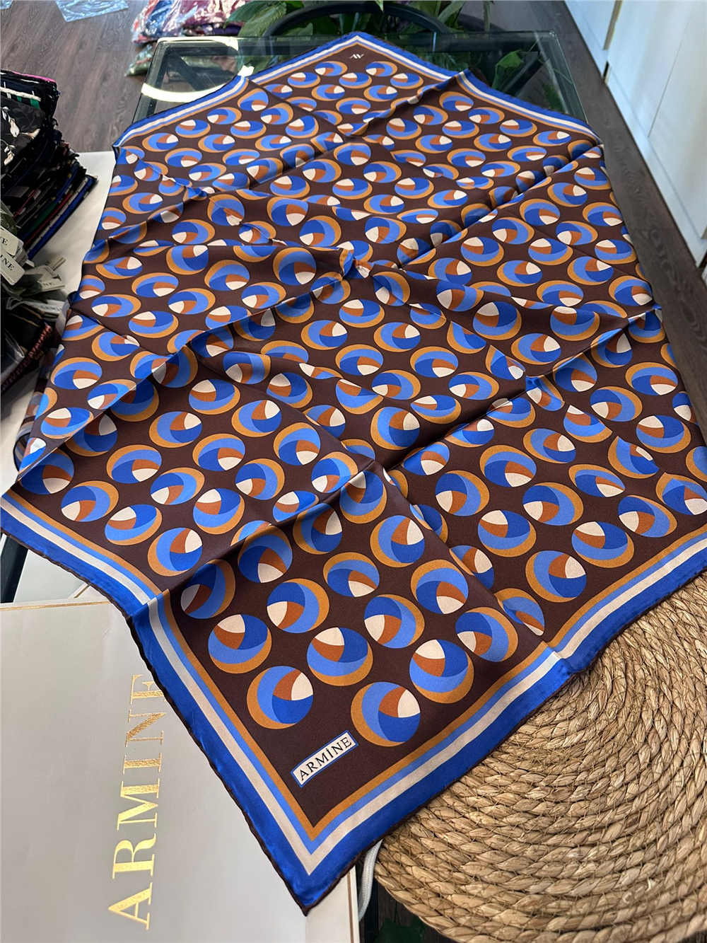 ARMİNE  %100 İPEK SURA EŞARP