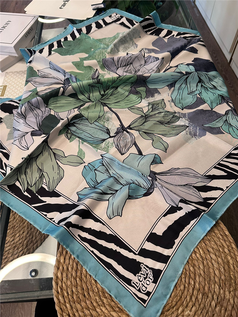 %100 İPEK TWİL EŞARP