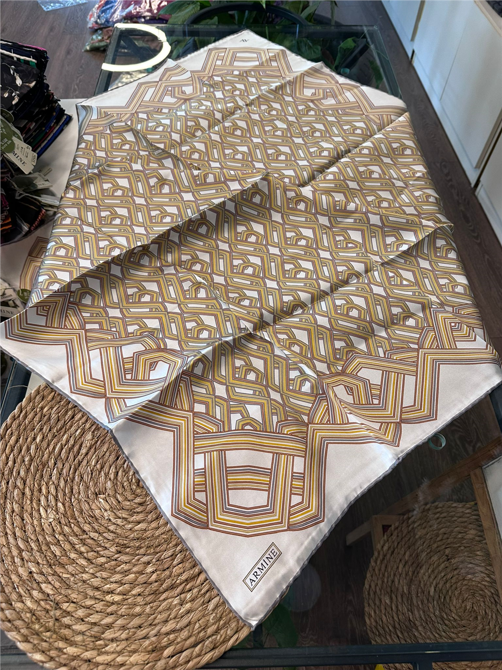 ARMİNE  %100 İPEK SURA EŞARP