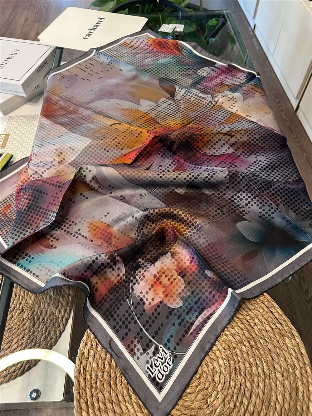 %100 İPEK TWİL EŞARP