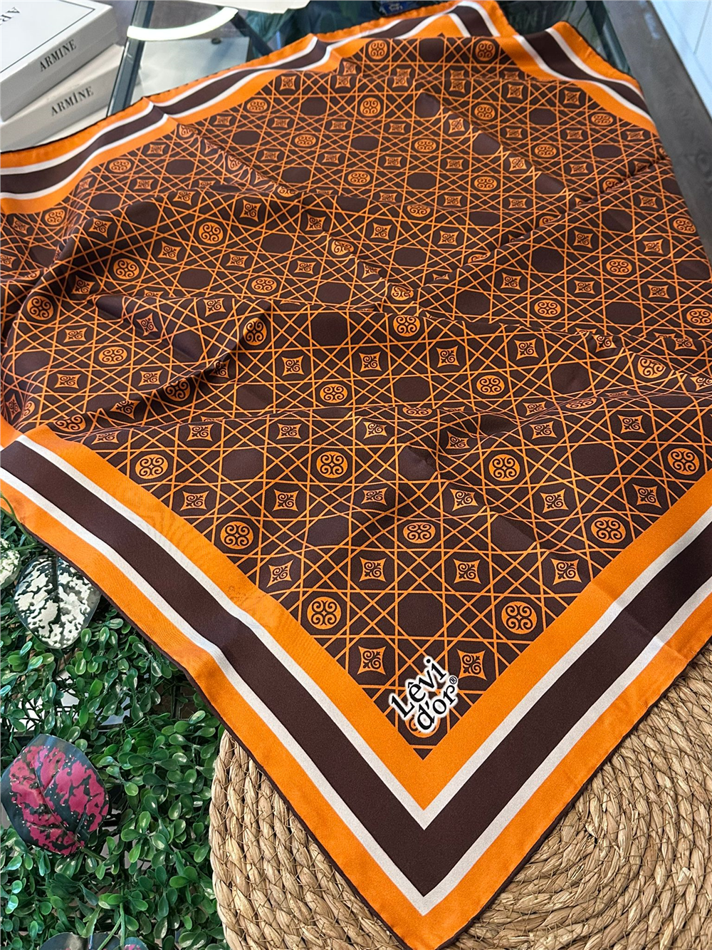 %100 İPEK TWİL EŞARP