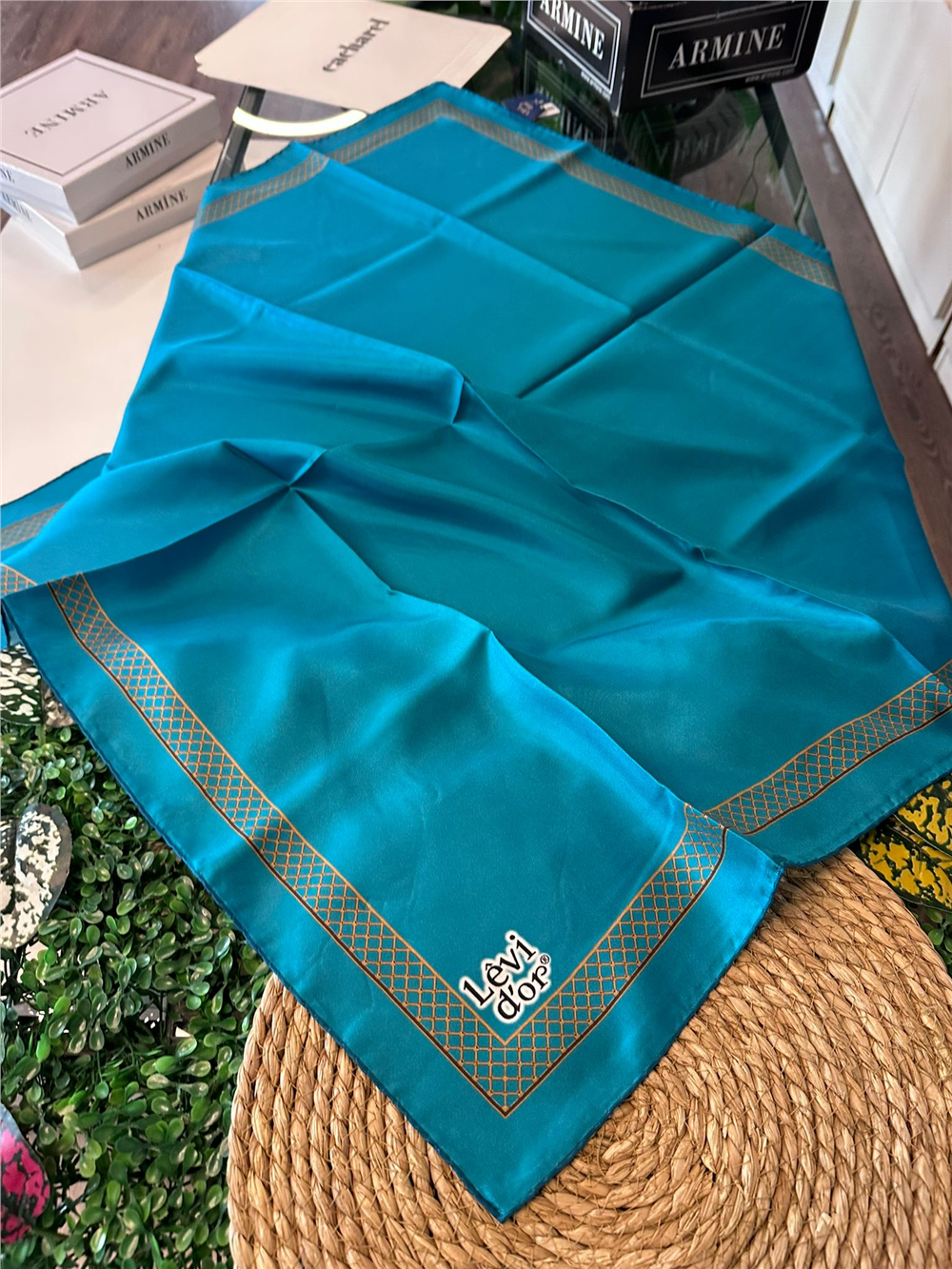 %100 İPEK TWİL EŞARP