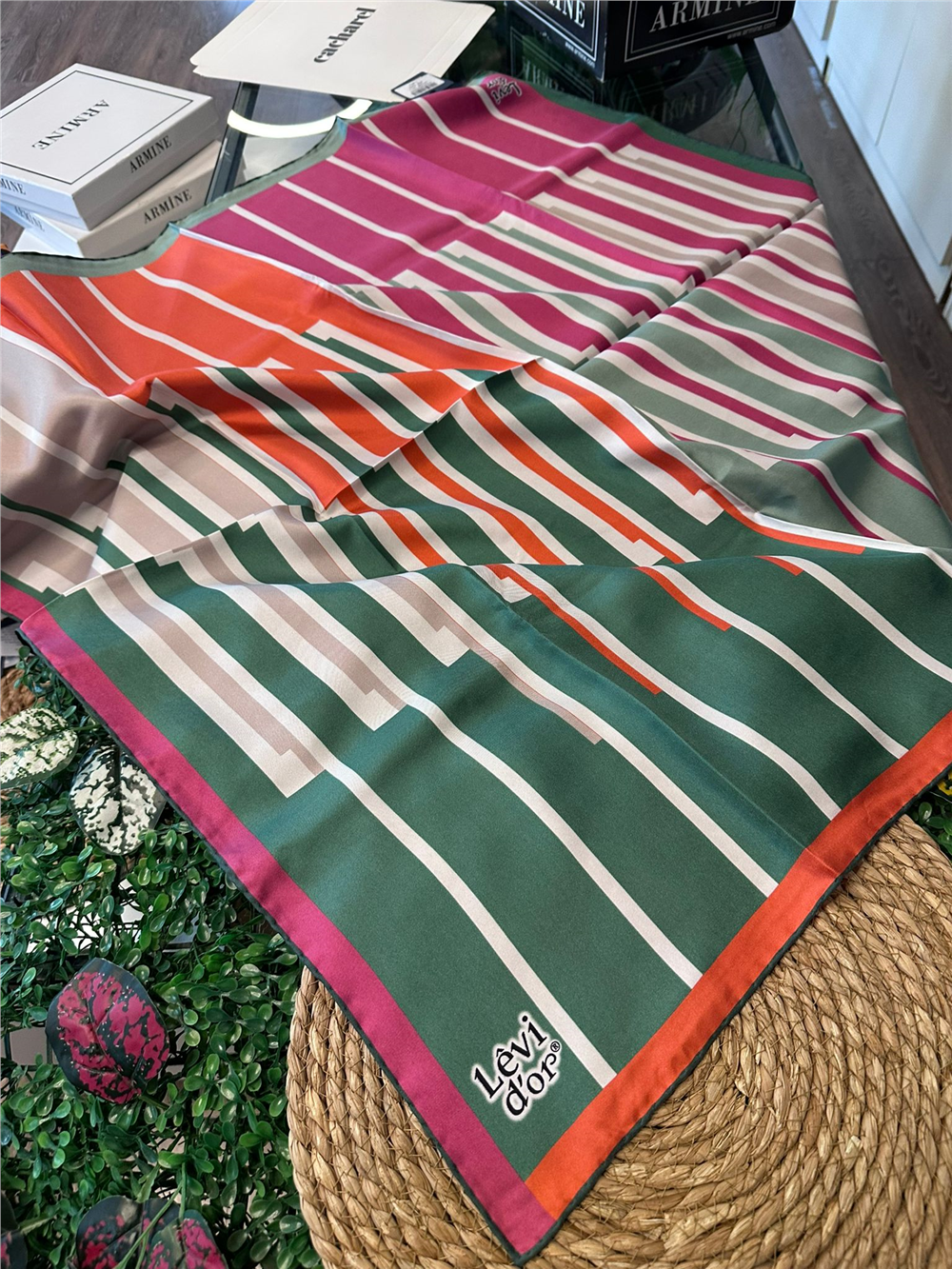 %100 İPEK TWİL EŞARP