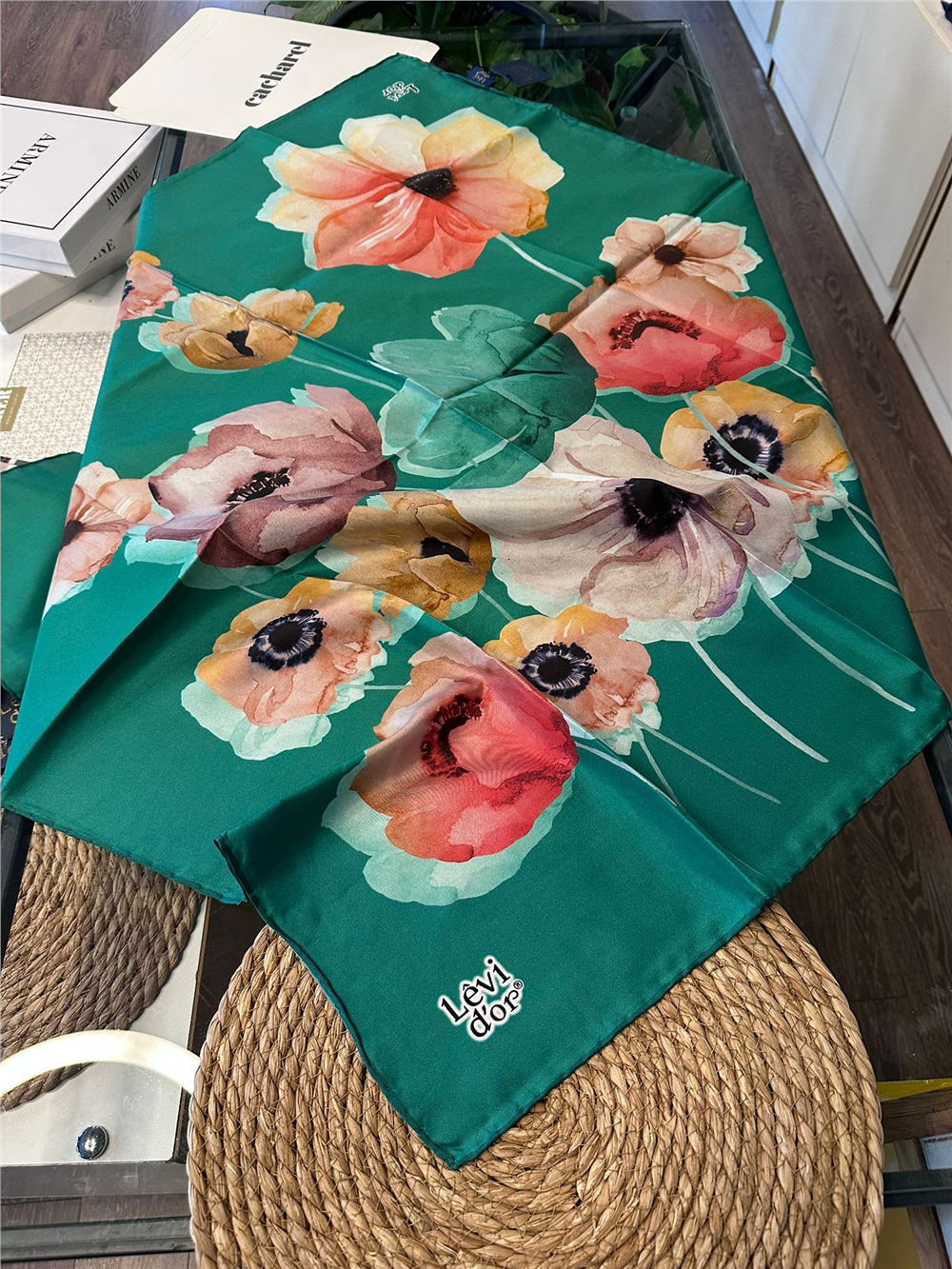 %100 İPEK TWİL EŞARP