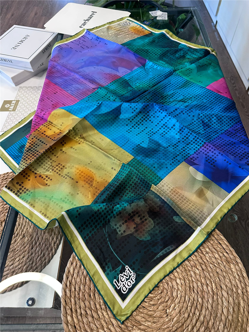 %100 İPEK TWİL EŞARP