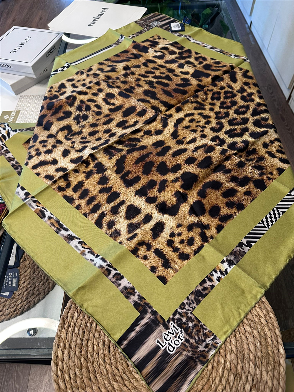 %100 İPEK TWİL EŞARP