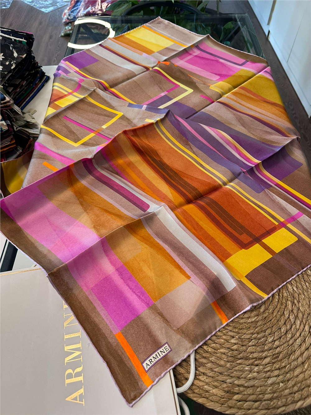 ARMİNE  %100 İPEK SURA EŞARP