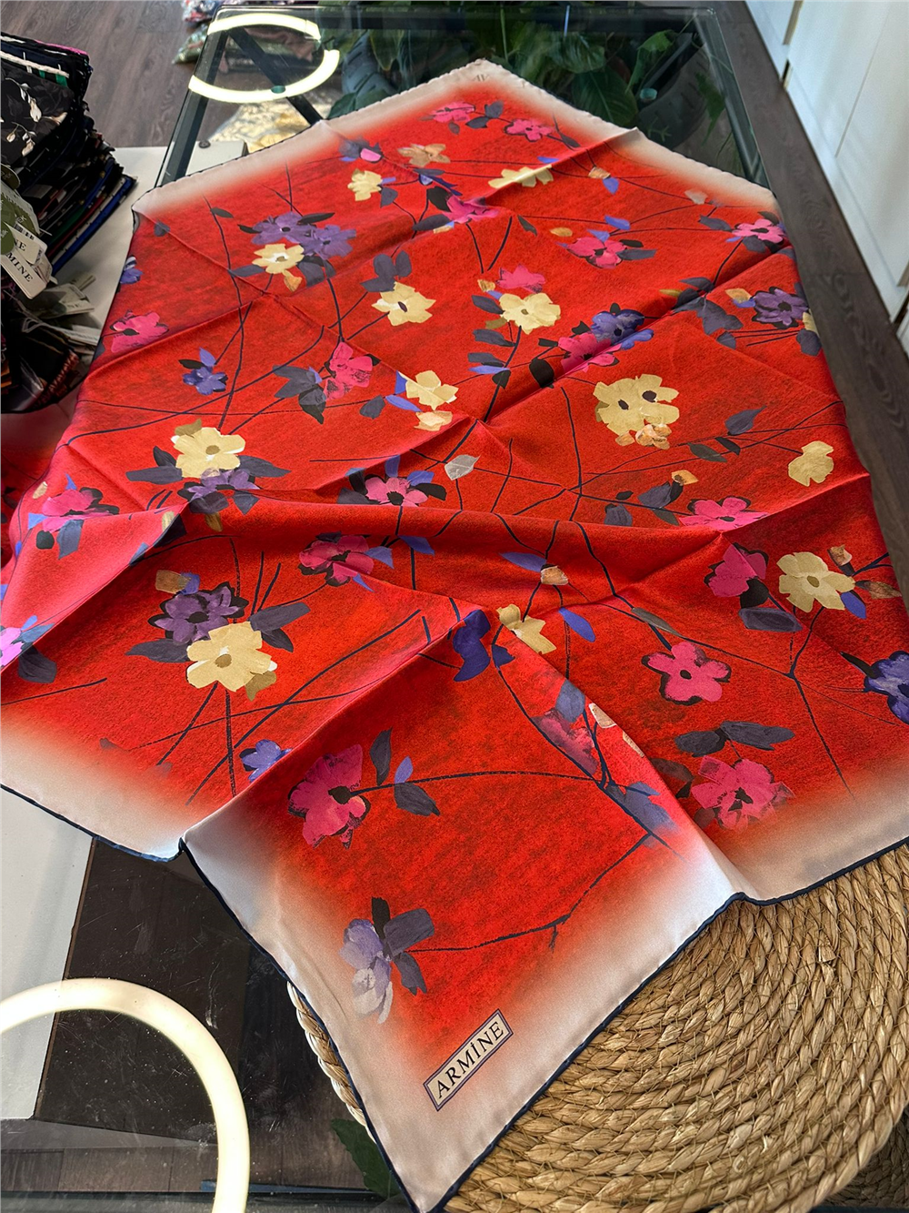 ARMİNE  %100 İPEK SURA EŞARP