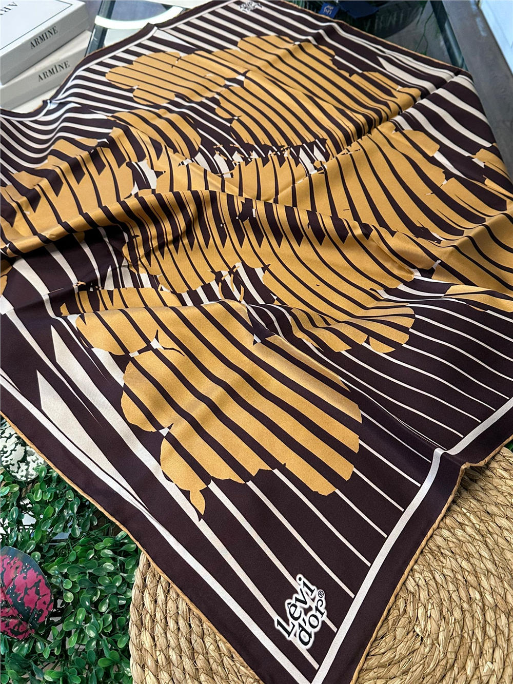 %100 İPEK TWİL EŞARP