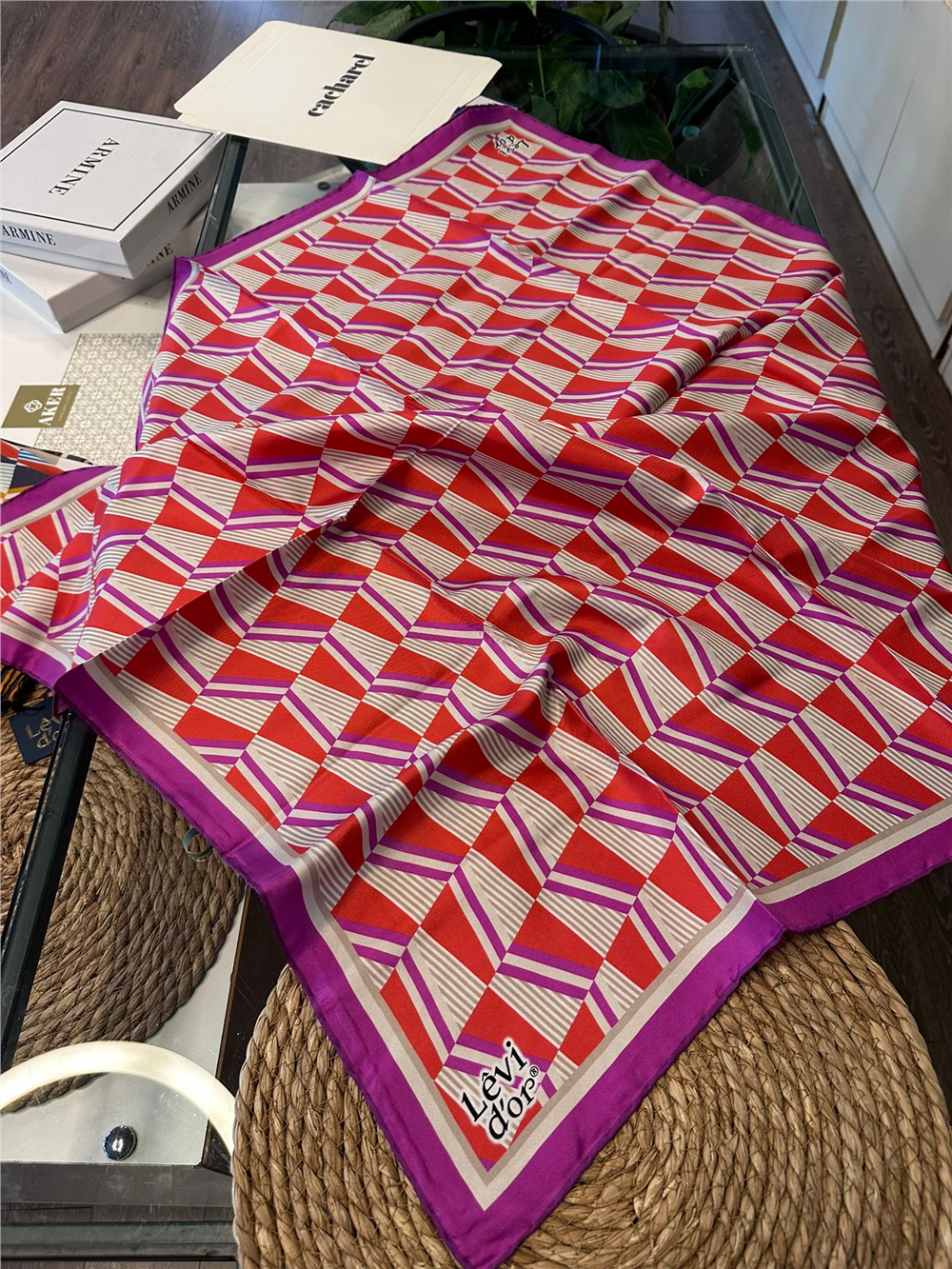 %100 İPEK TWİL EŞARP