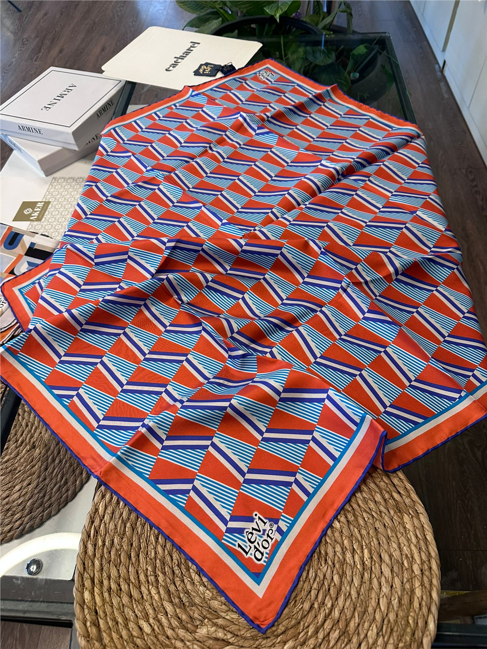 %100 İPEK TWİL EŞARP