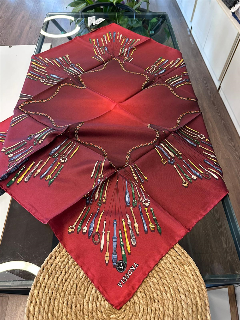 %100 İPEK TWİL EŞARP