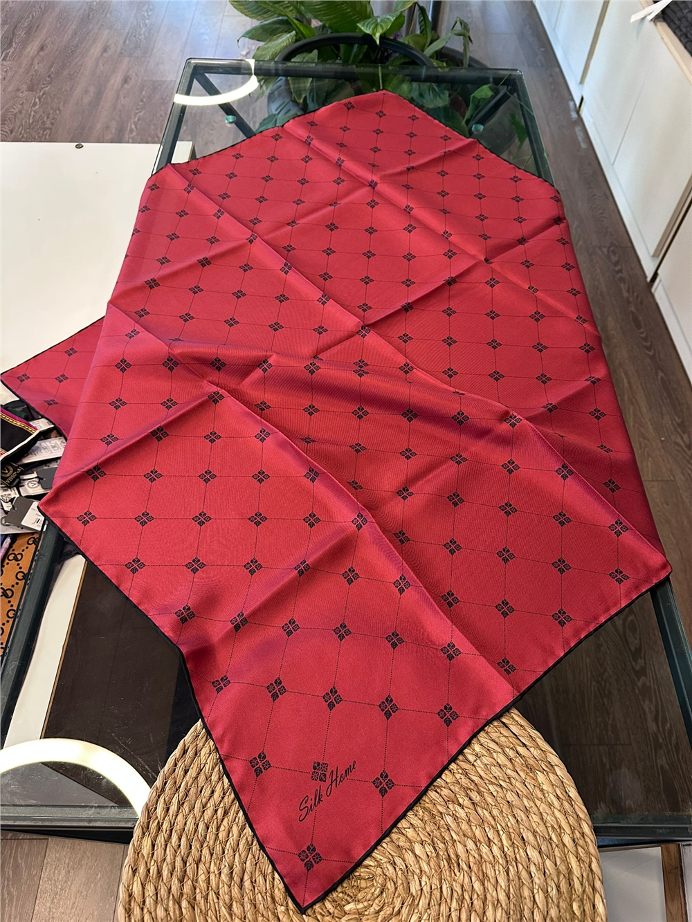 %100 İPEK TWİL EŞARP