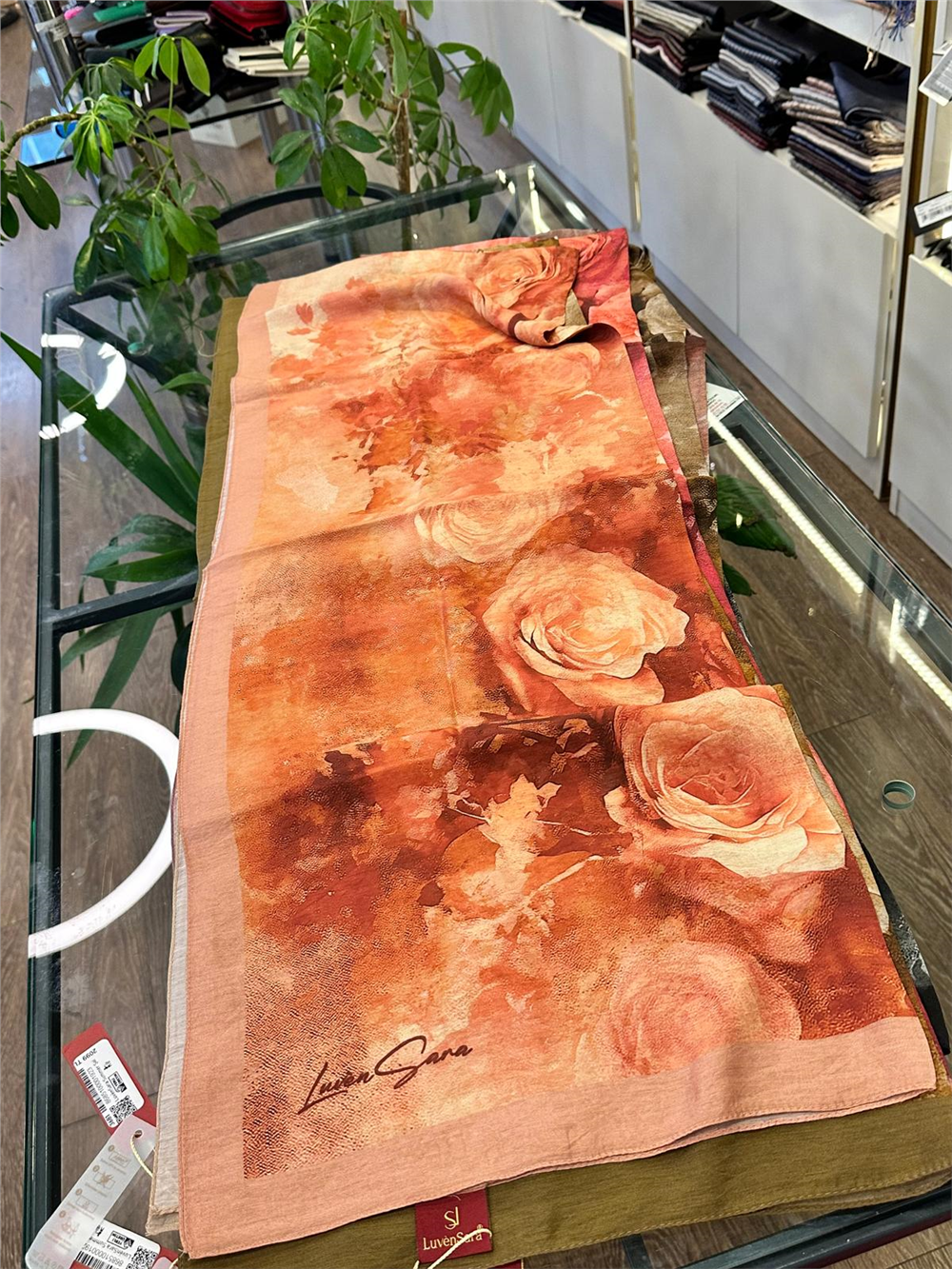 LUVEN SARA SUMMER ŞAL- LUVEN SARA %30İPEK %70 PAMUK ŞAL