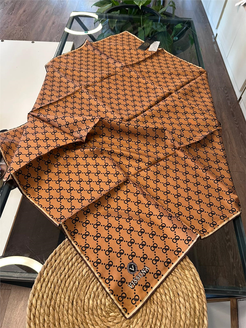 %100 İPEK TWİL EŞARP