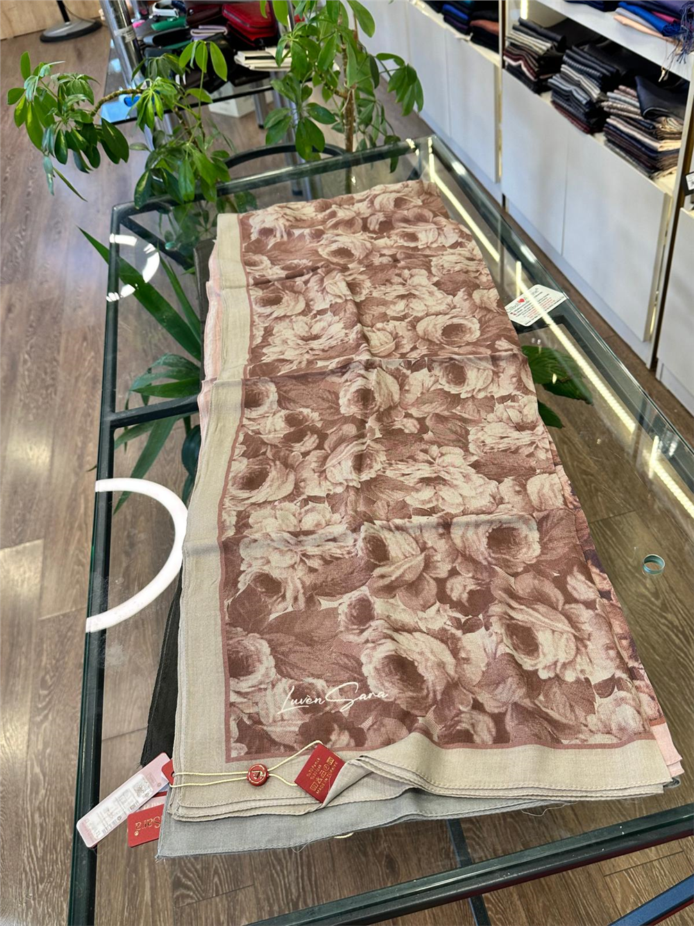 LUVEN SARA SUMMER ŞAL- LUVEN SARA %30İPEK %70 PAMUK ŞAL