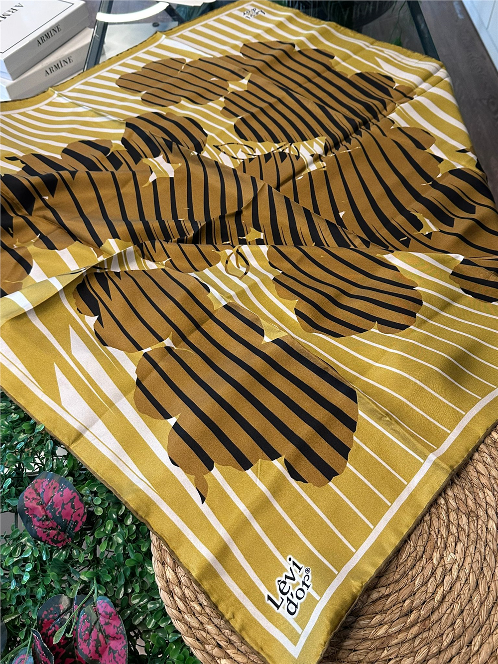 %100 İPEK TWİL EŞARP