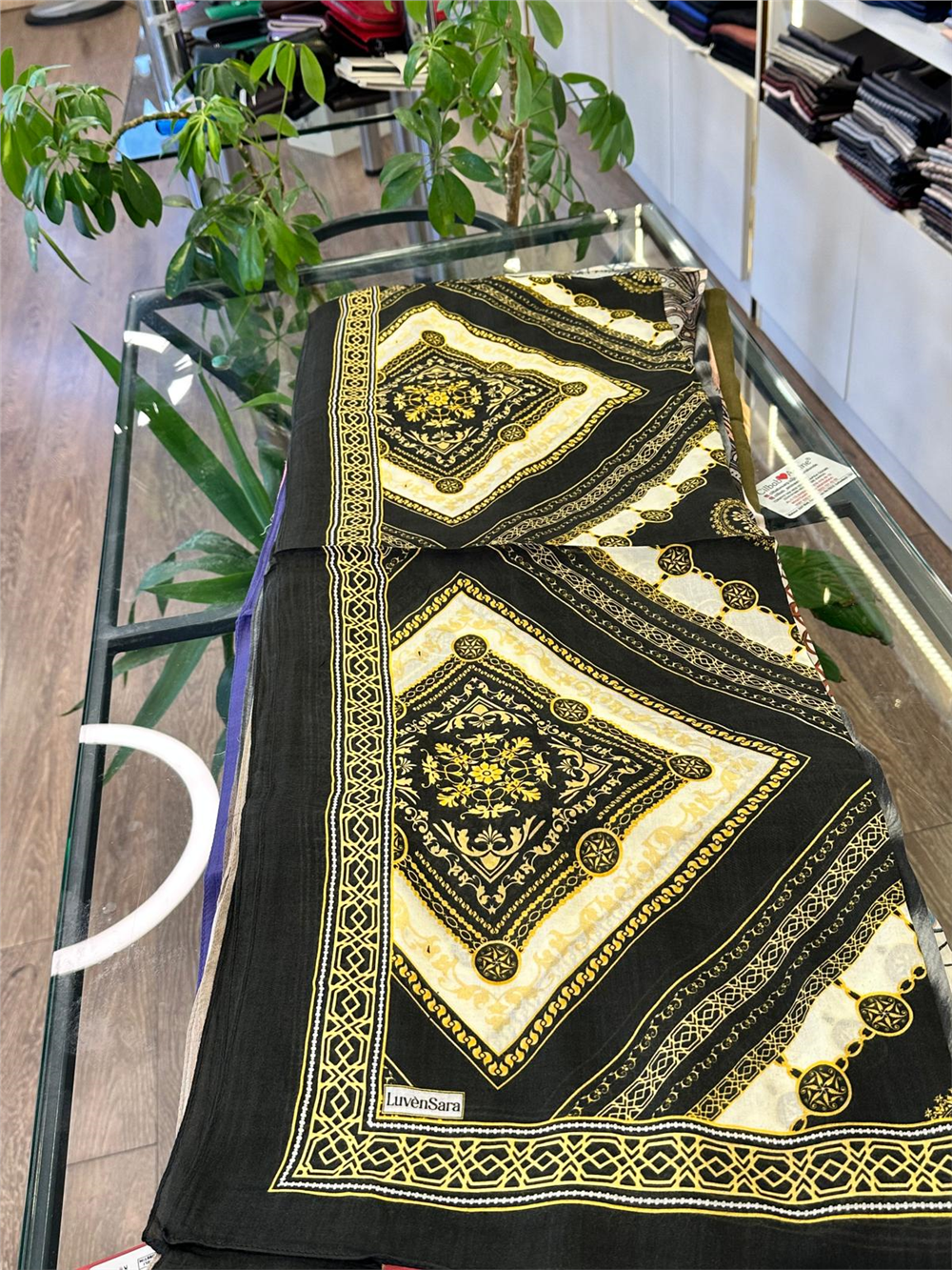 LUVEN SARA SUMMER ŞAL- LUVEN SARA %30İPEK %70 PAMUK ŞAL