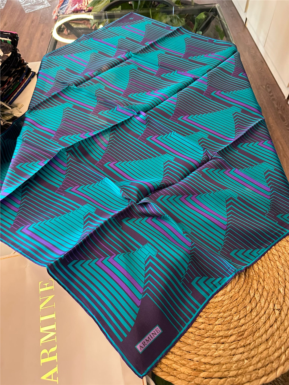 ARMİNE  %100 İPEK SURA EŞARP