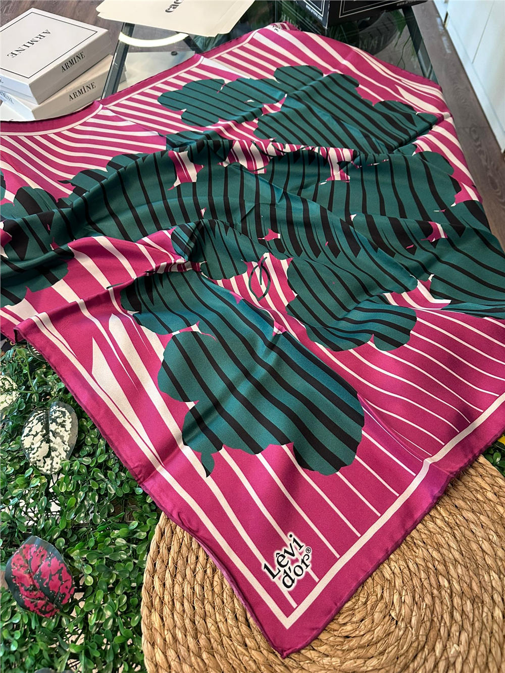 %100 İPEK TWİL EŞARP