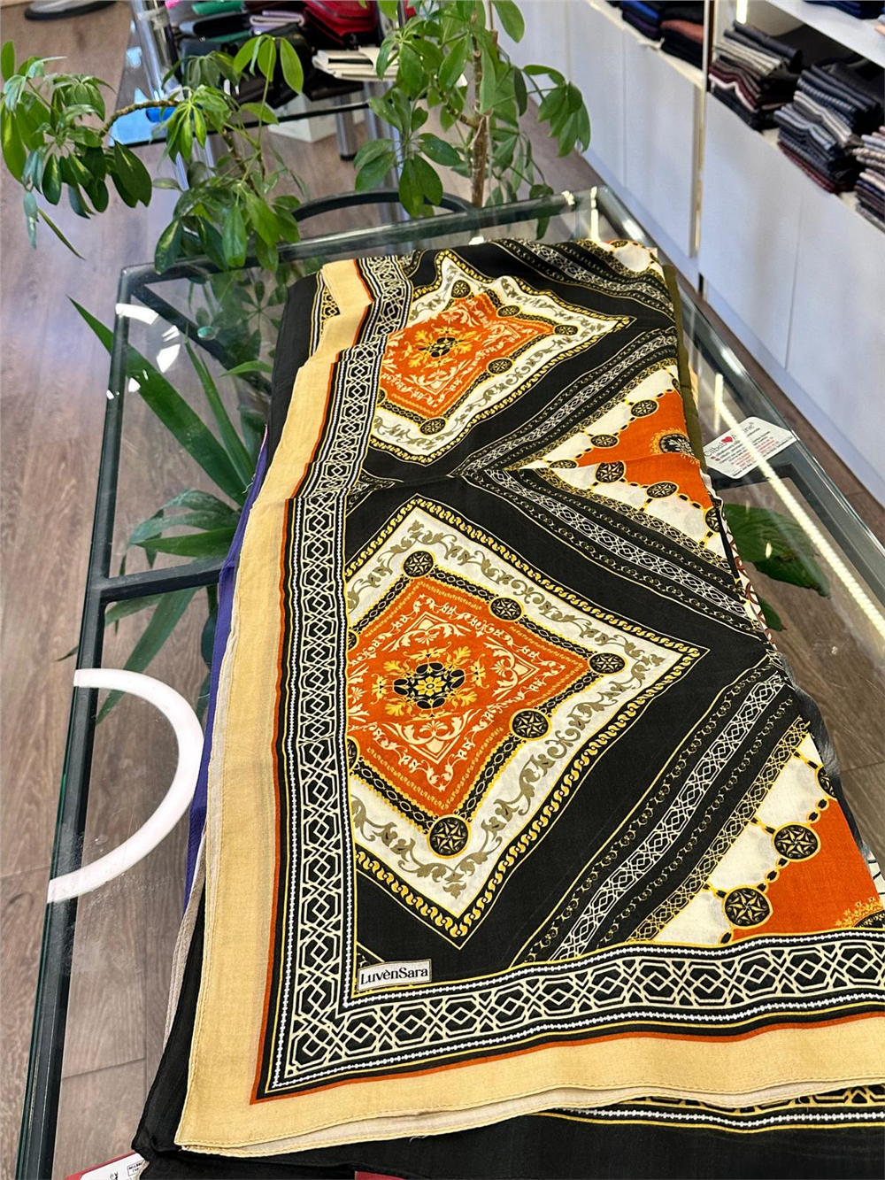 LUVEN SARA SUMMER ŞAL- LUVEN SARA %30İPEK %70 PAMUK ŞAL