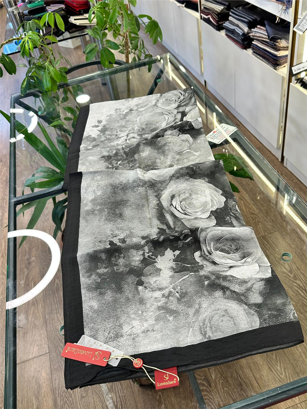 LUVEN SARA SUMMER ŞAL- LUVEN SARA %30İPEK %70 PAMUK ŞAL