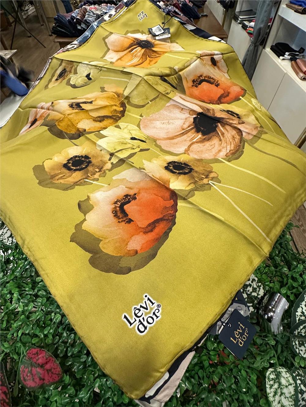 LEVİDOR ÖZEL SERİ % 100 İPEK TWİL EŞARP (NOSTALJİ)